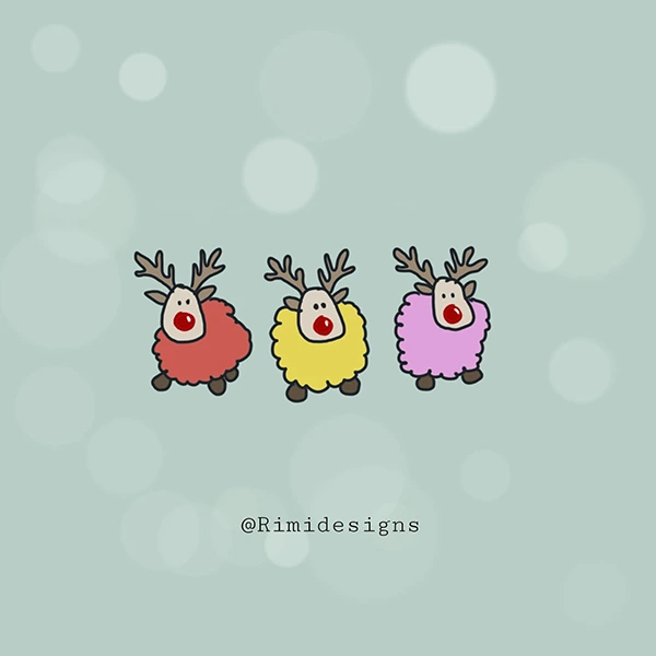 Reindeer Pom Poms