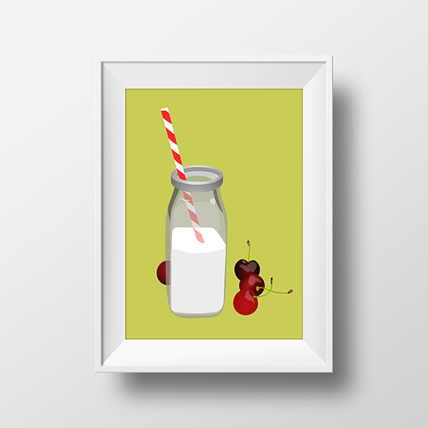 Milk and cherries | Rimidesigns