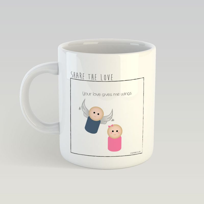 Your love gives me wings MUG