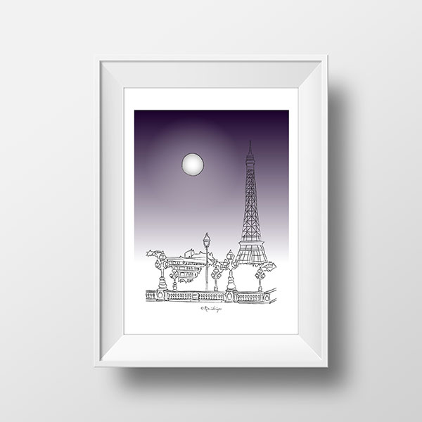 Moonlight over Seine | Rimidesigns