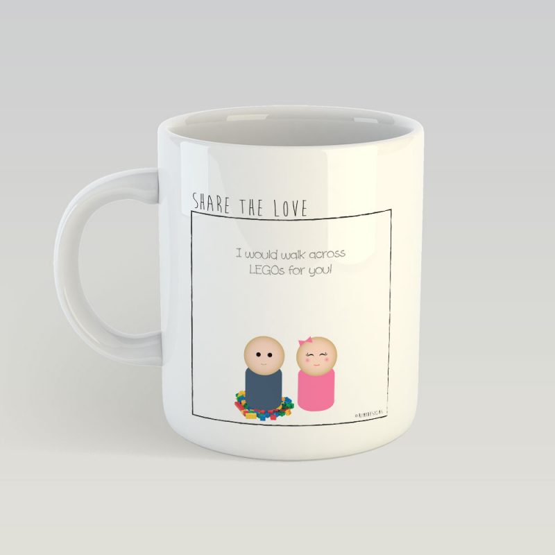 Walk across LEGOs MUG