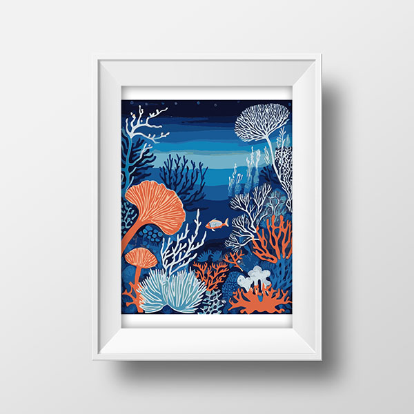 Coral Reef Blue | Rimidesigns