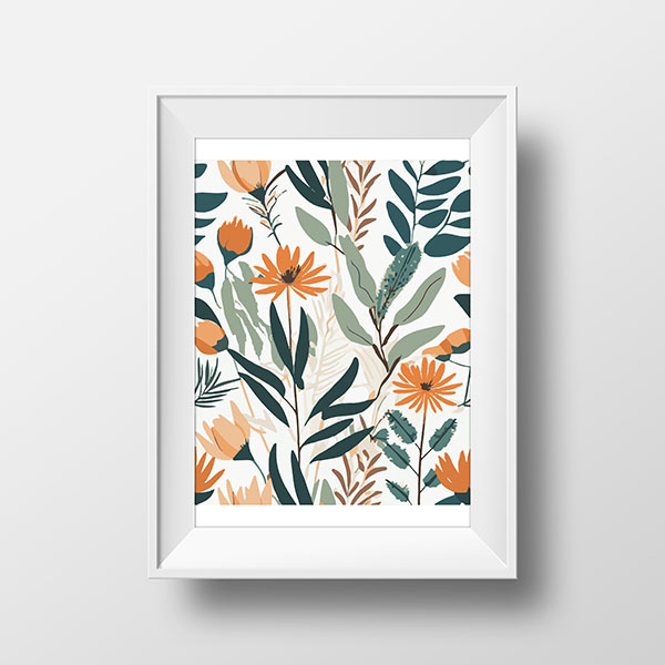 Native Flora Orange | Rimidesigns