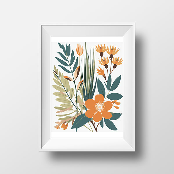 Native Flora Orange | Rimidesigns