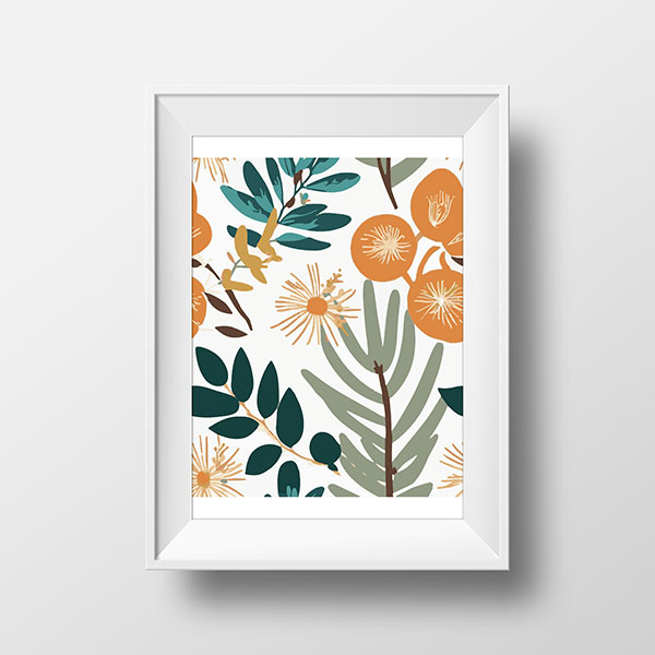 Native Flora Orange | Rimidesigns