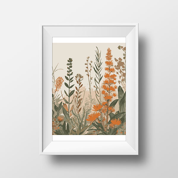 Native Flora Orange | Rimidesigns