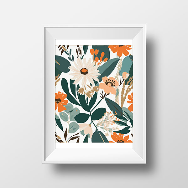 Native Flowers Orange | Rimidesigns