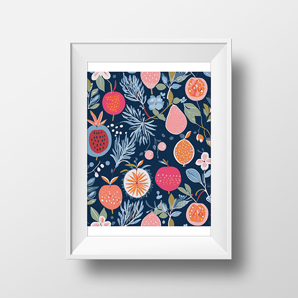 Native Fruit Blue | Rimidesigns