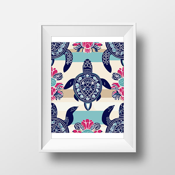 Sea Turtles Blue | Rimidesigns