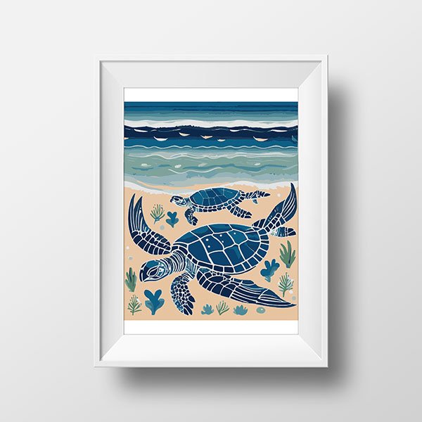 Sea Turtles Blue | Rimidesigns