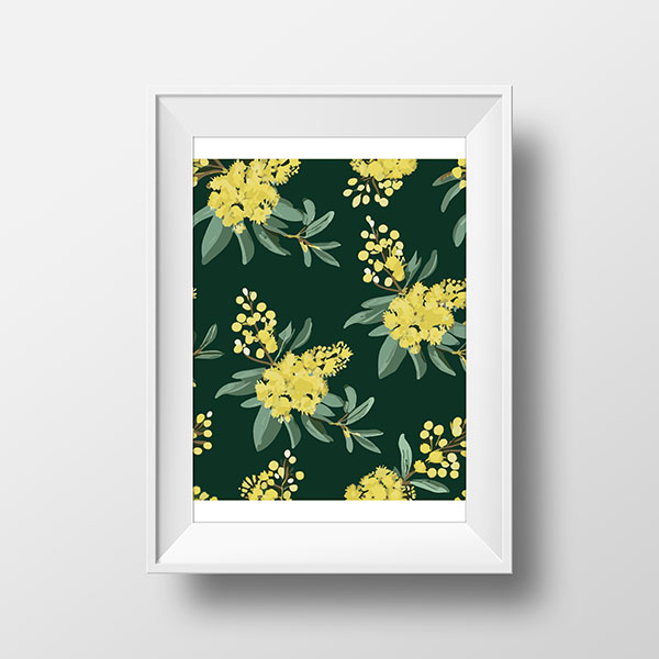 Wattle Green & Gold | Rimidesigns