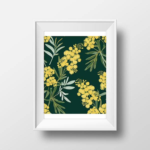 Wattle Green & Gold | Rimidesigns